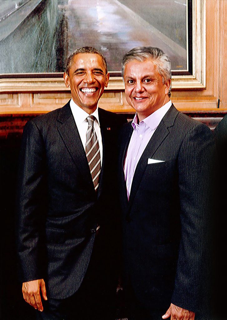 Frank Moran and President Barack Obama